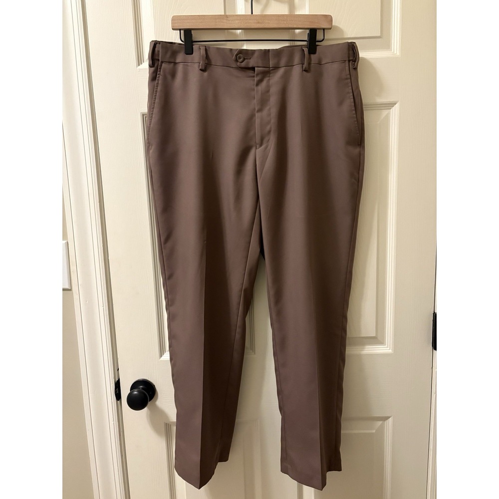 Jos. A. Bank Traveler Men's Brown Dress Pants Tailored Fit Straight 36x29